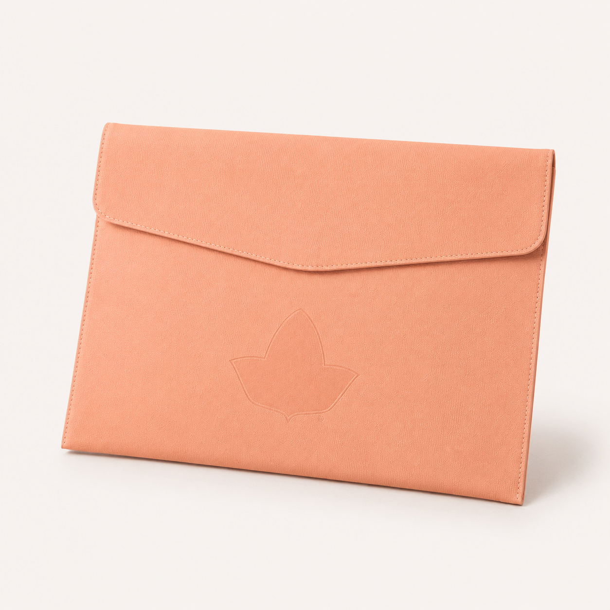 Pink Faux Leather Folder